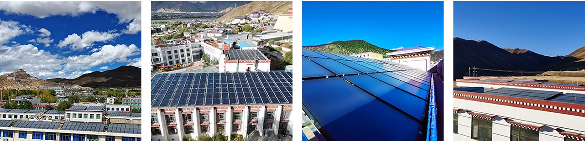 통합 태양열 온수기