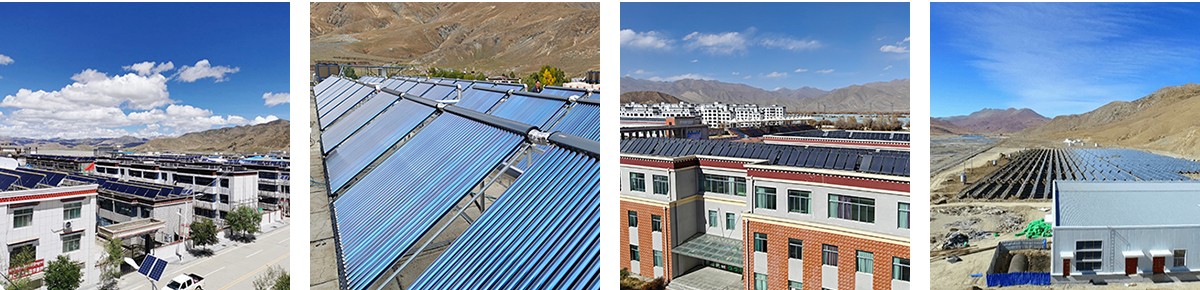 통합 태양열 온수기